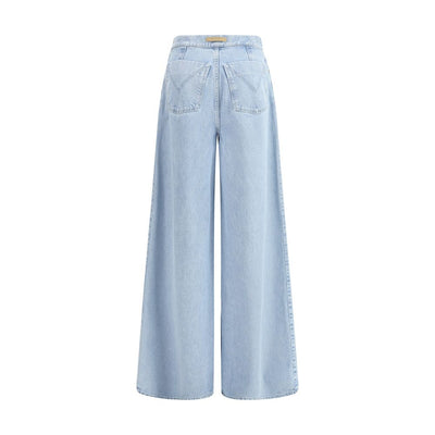 Max Mara Light Blue Cotton Jeans Denim