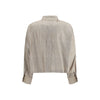 Max Mara Beige Silk Pattern Shirt