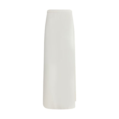 Max Mara White Viscose Long Skirt