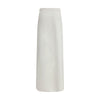Max Mara White Viscose Long Skirt