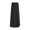 Max Mara Black Viscose Long Skirt