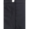 Max Mara Black Fleece Wool Casual Pants