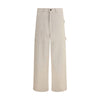 Max Mara Cream Cotton Cargo Pants