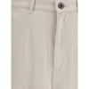 Max Mara Cream Cotton Cargo Pants