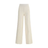 Max Mara Cream Viscose Casual Pants