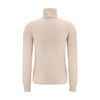 Max Mara Beige Wool Turtleneck
