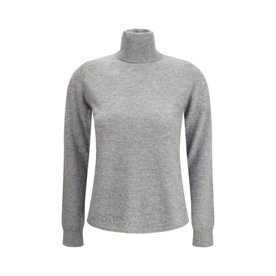 Max Mara Gray Wool Turtleneck