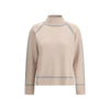 Max Mara Beige Wool Turtleneck