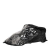 Dolce & Gabbana Black PVC Wide Brim Men Bucket Capello Hat