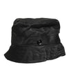 Dolce & Gabbana Black PVC Wide Brim Men Bucket Capello Hat