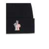 Moncler Grenoble Black Fleece Wool Beanie