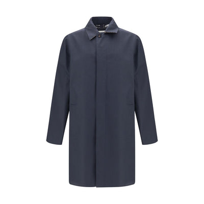 Burberry Blue Cotton Coat