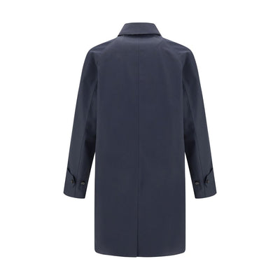 Burberry Blue Cotton Coat