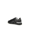 Philipp Plein Black Calf Leather Bos Taurus Athletic Sneakers