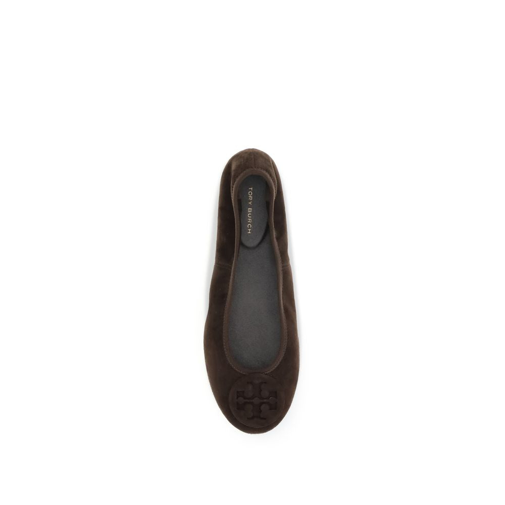 Tory Burch Bos Taurus Ballerinas aus braunem Kalbsleder