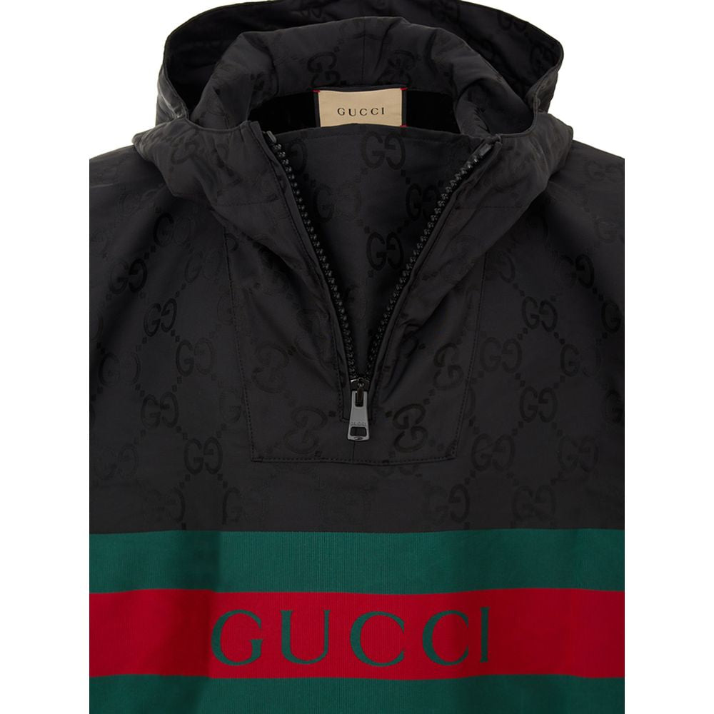 Schwarzer Trenchcoat von Gucci aus Polyester