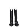 Off-White Black Leather High Heel Boots