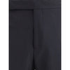 Lardini Black Viscose Casual Pants