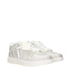 Off-White Beige Leather Low Top Sneakers