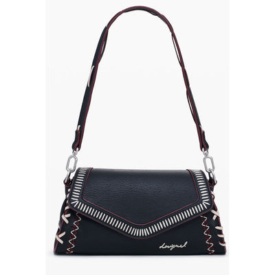 Desigual Nero Poliuretano Donna Borsa