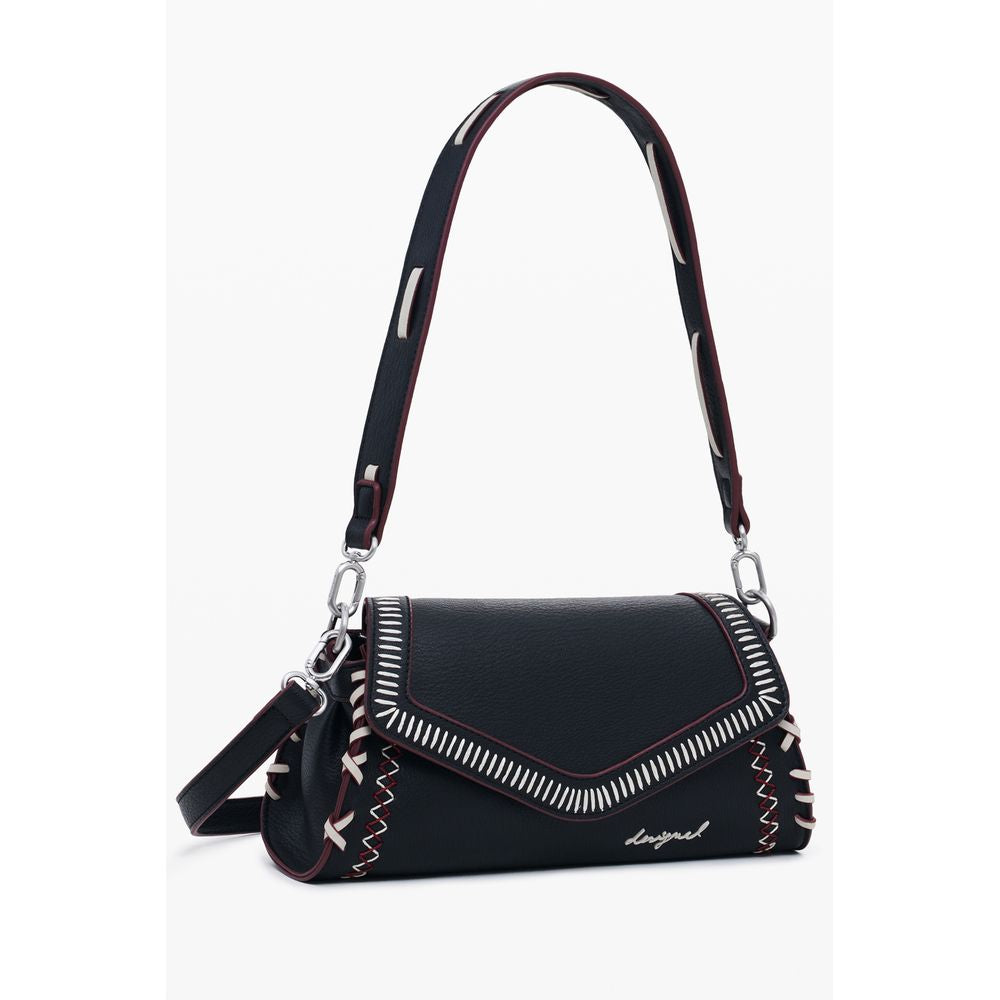 Desigual Nero Poliuretano Donna Borsa