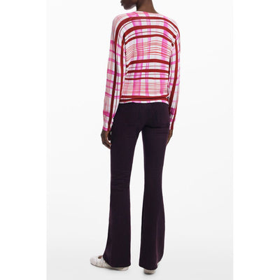 Desigual Pink Viscose Sweater