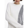 Desigual Bianco Cotton Women Sweater