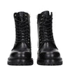 Off-White Black Leather Ankle Boots