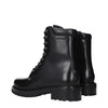 Off-White Black Leather Ankle Boots
