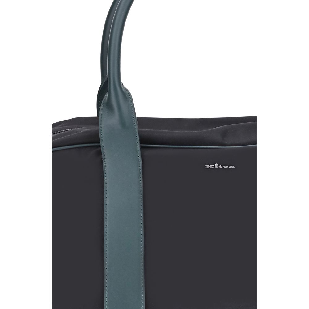 Kiton Grünes Nylon-Gepäck und Reisegepäck