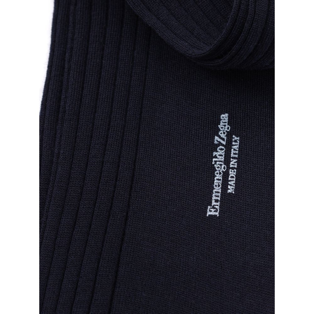 ZEGNA Marineblaue Wollsocken