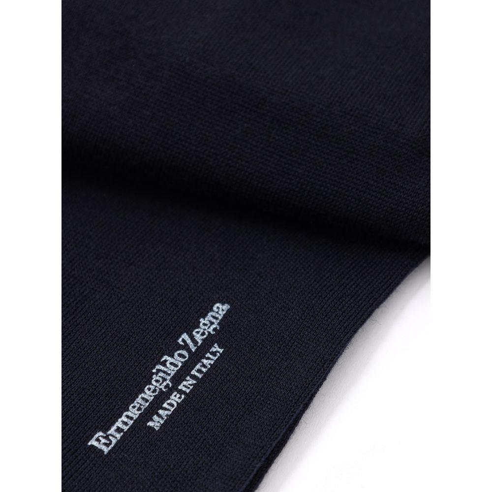ZEGNA Marineblaue Wollsocken