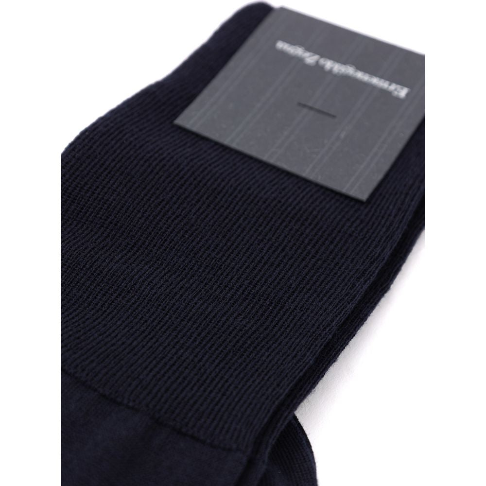 ZEGNA Blaue Wollsocken