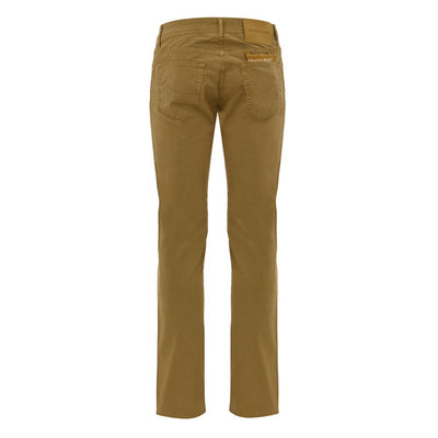 Jacob Cohen Yellow Cotton Skinny Pants