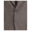 Lardini brauner Fleece-Wollblazer