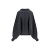 Balmain Gray Wool Sweatshirt