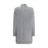 Balmain Gray Cashmere Casual Dress