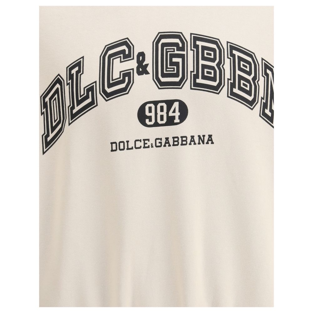 Dolce &amp; Gabbana beiges Baumwoll-Sweatshirt