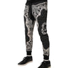 Dolce &amp; Gabbana Schwarze Baumwoll-Jogginghose mit Bandana-Muster