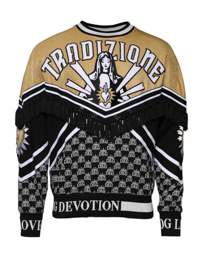 Dolce &amp; Gabbana Mehrfarbiger Tradizione E Devotion Sweatshirt-Pullover
