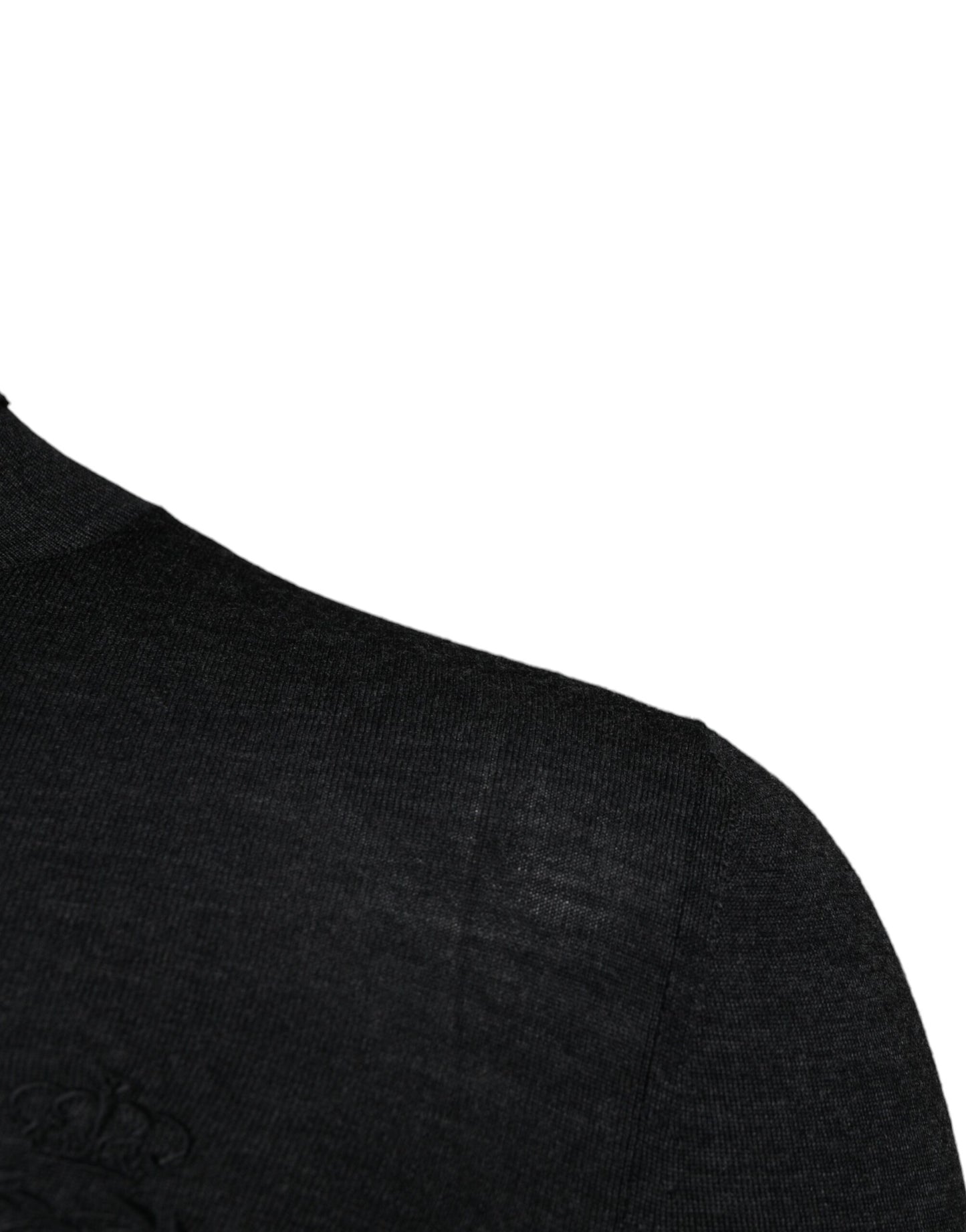 Dolce &amp; Gabbana Schwarzer Woll-Rollkragenpullover für Herren