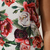 Dolce & Gabbana Multicolor Floral Print Viscose Sheath Dress