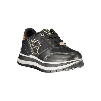 Laura Biagiotti Sneaker aus schwarzem Polyester