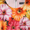 Dolce & Gabbana Multicolor Floral Print SilkSheath Midi Dress