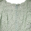 Dolce & Gabbana Mint Green Floral Lace Trim Midi Dress