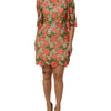 Dolce & Gabbana Multicolor Floral Embroidery Aline Mini Dress