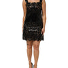 Dolce & Gabbana Black Cut Out A-line Sheath Mini Dress
