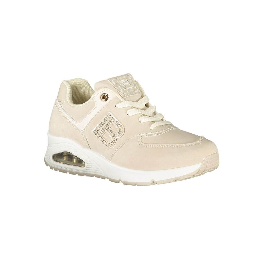 Laura Biagiotti Beige Polyurethane Women Sneaker