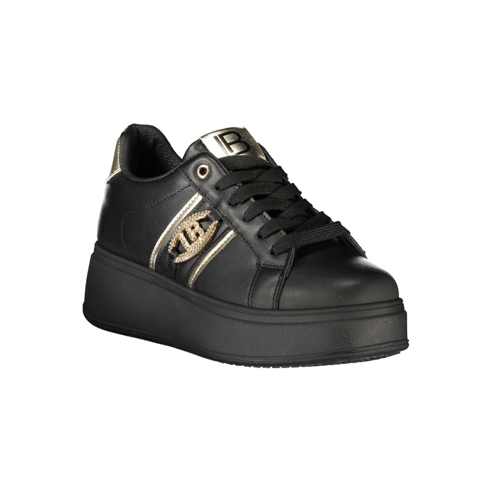 Laura Biagiotti Black Polyurethane Women Sneaker