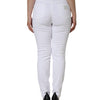 Dolce & Gabbana White AUDREY Cotton Logo Skinny Denim Jeans